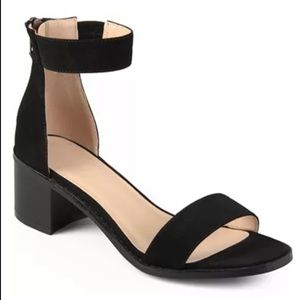 Strappy Black Block Heel Sandal